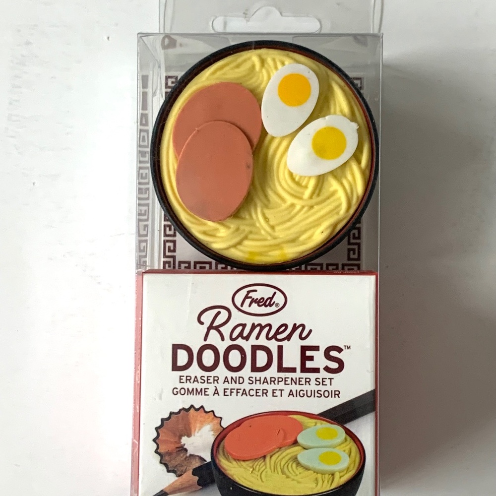 Fred: Ramen Noodles Eraser and Sharpener Plastic/ABS/Rubber 1 pc